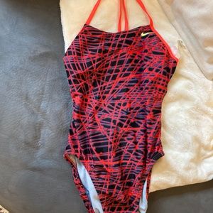 Womens Red and black Nike one piece size 30